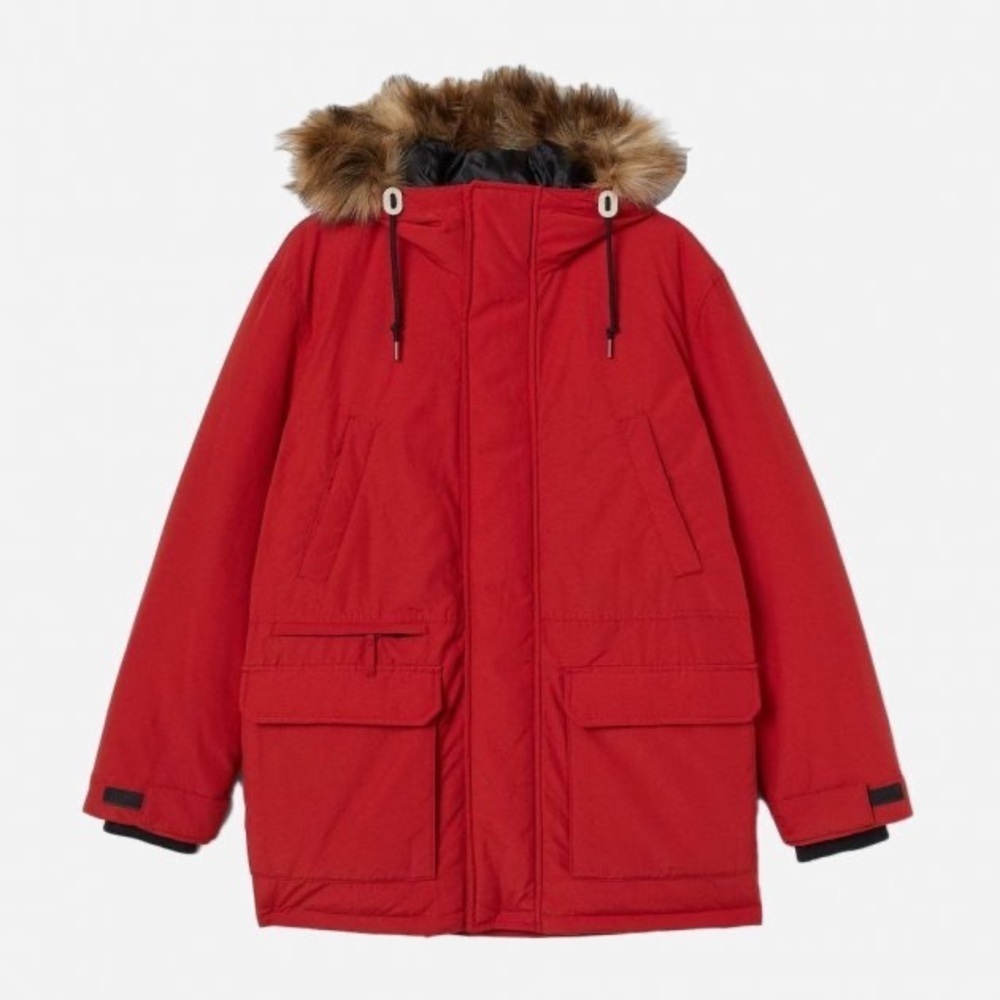 H&M Padded Parka with Hood - Picture 1 of 2